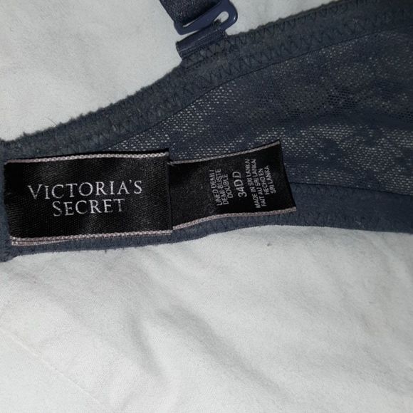 Victoria's Secret Lined Demi Grey Lace 34DD - Picture 4 of 7